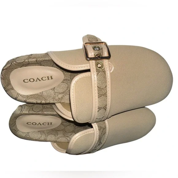 Buckle Clogs in Oat Color - Picture 4 of 7